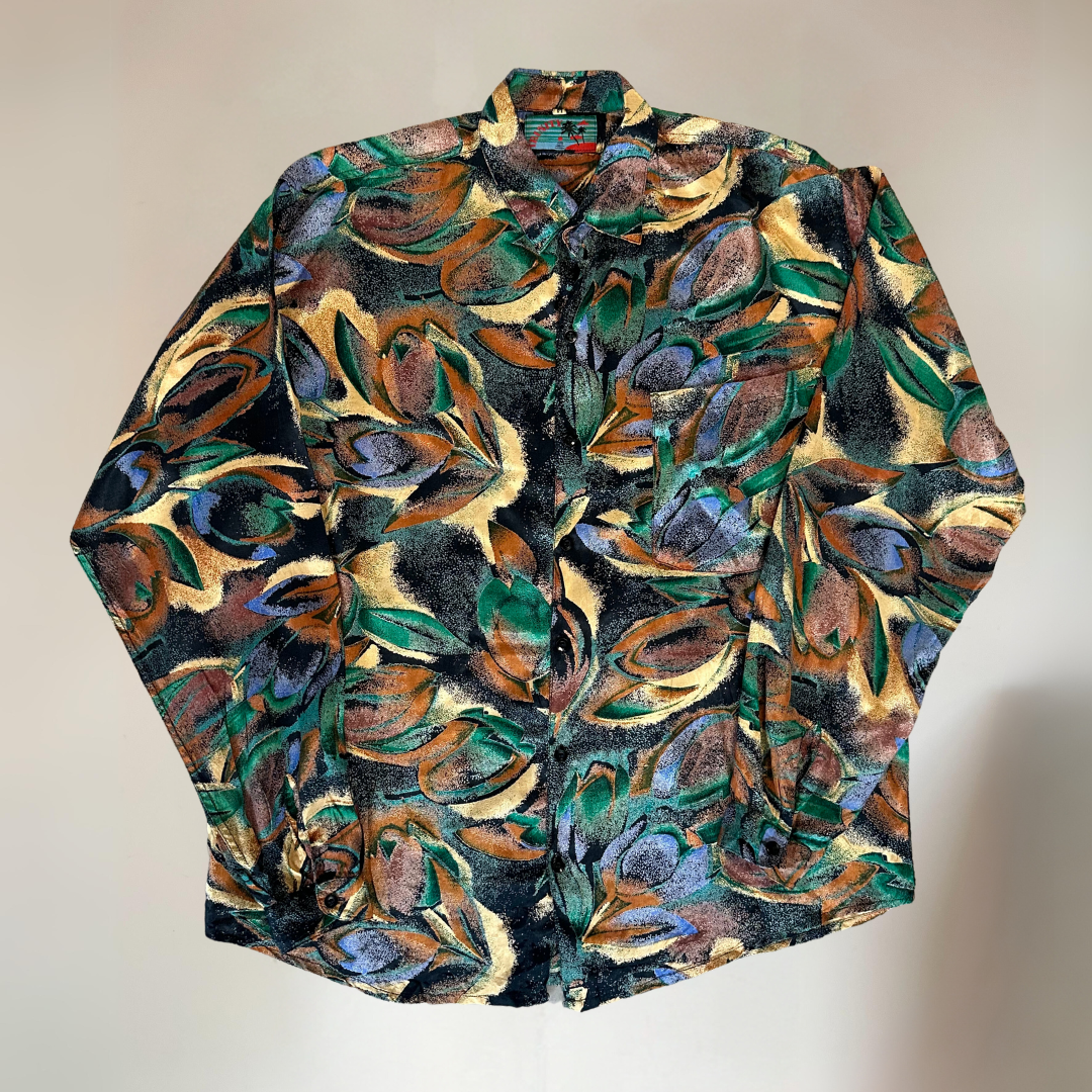 80s Vintage Mens Shirt Size L