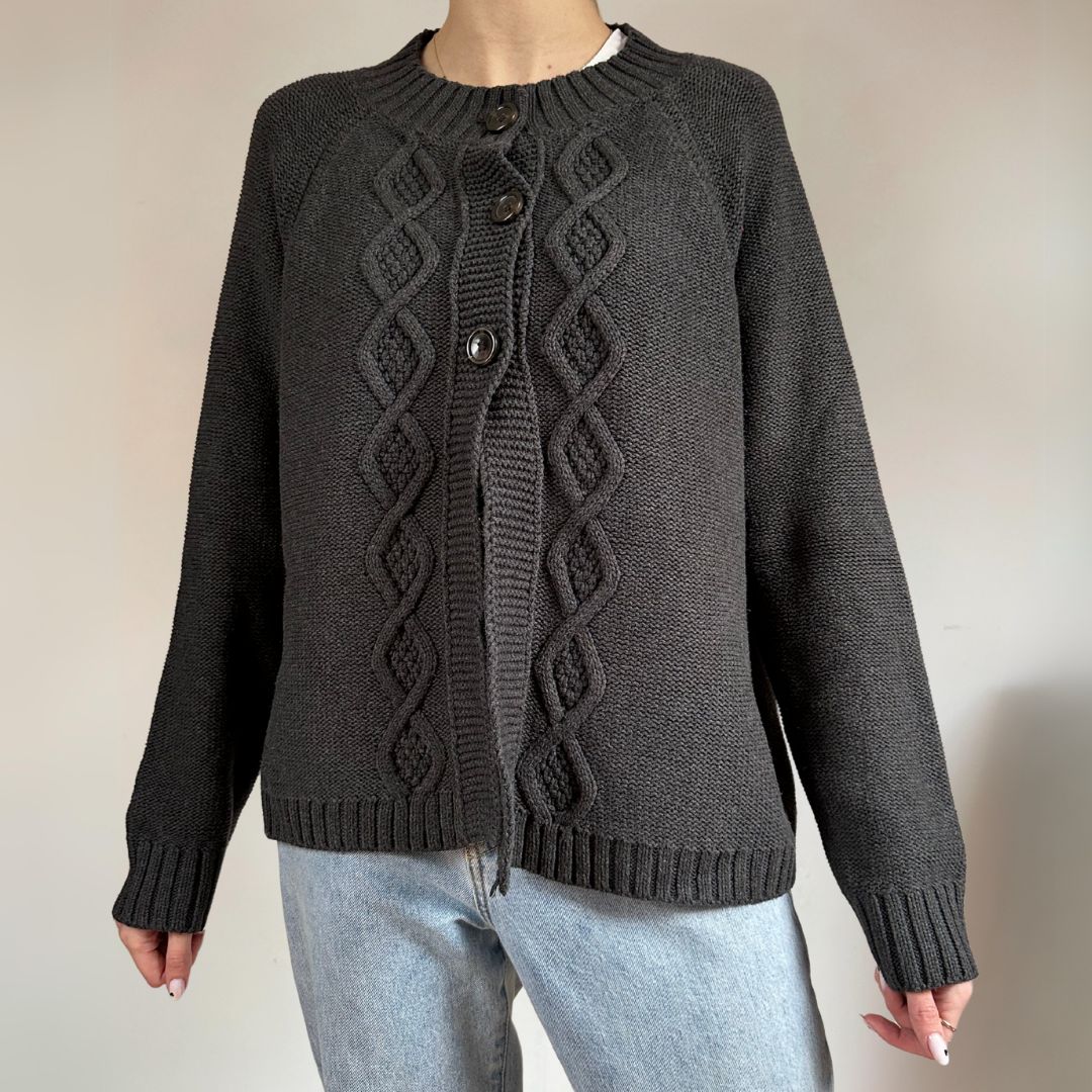 Black Cardigan UK12