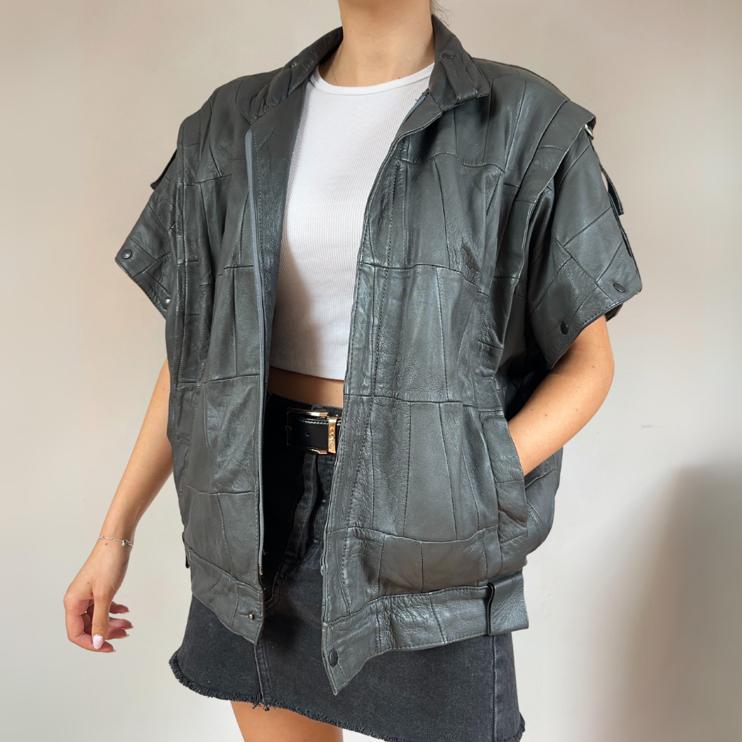 Leather Waistcoat Jacket