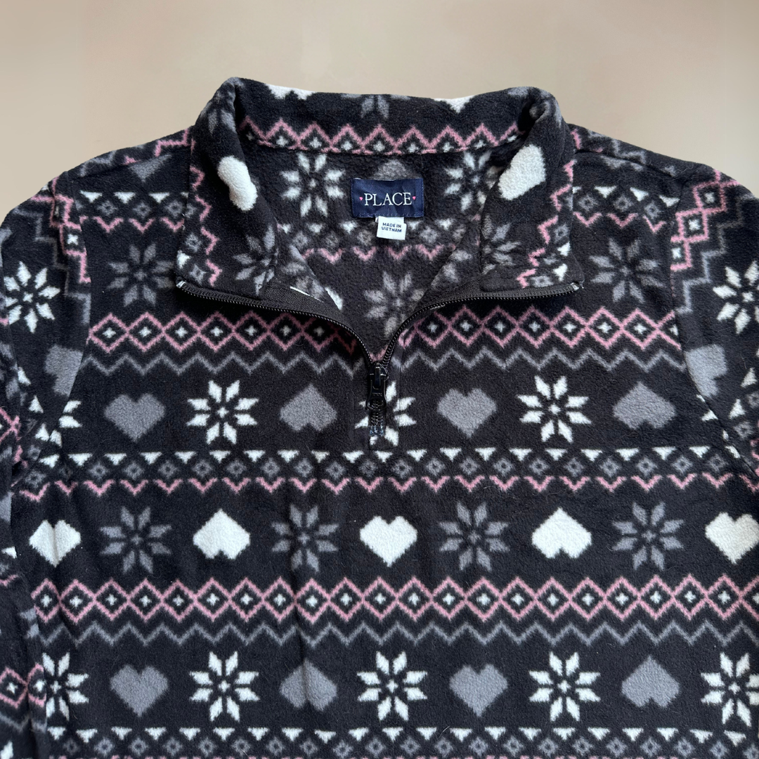 Funky Half Zip Womens Fleece Size UK6-8