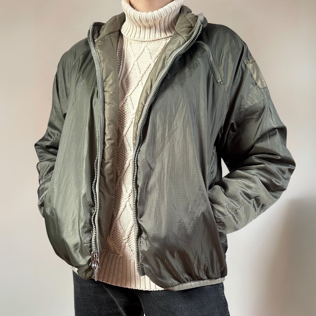 Diesel Reversible Khaki Bomber Jacket UK14