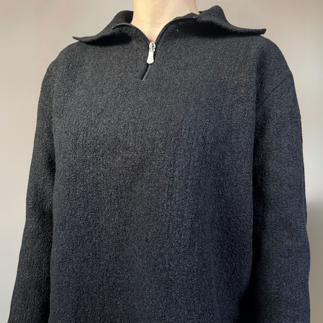 Calvin Klein Black Half Zip UK8