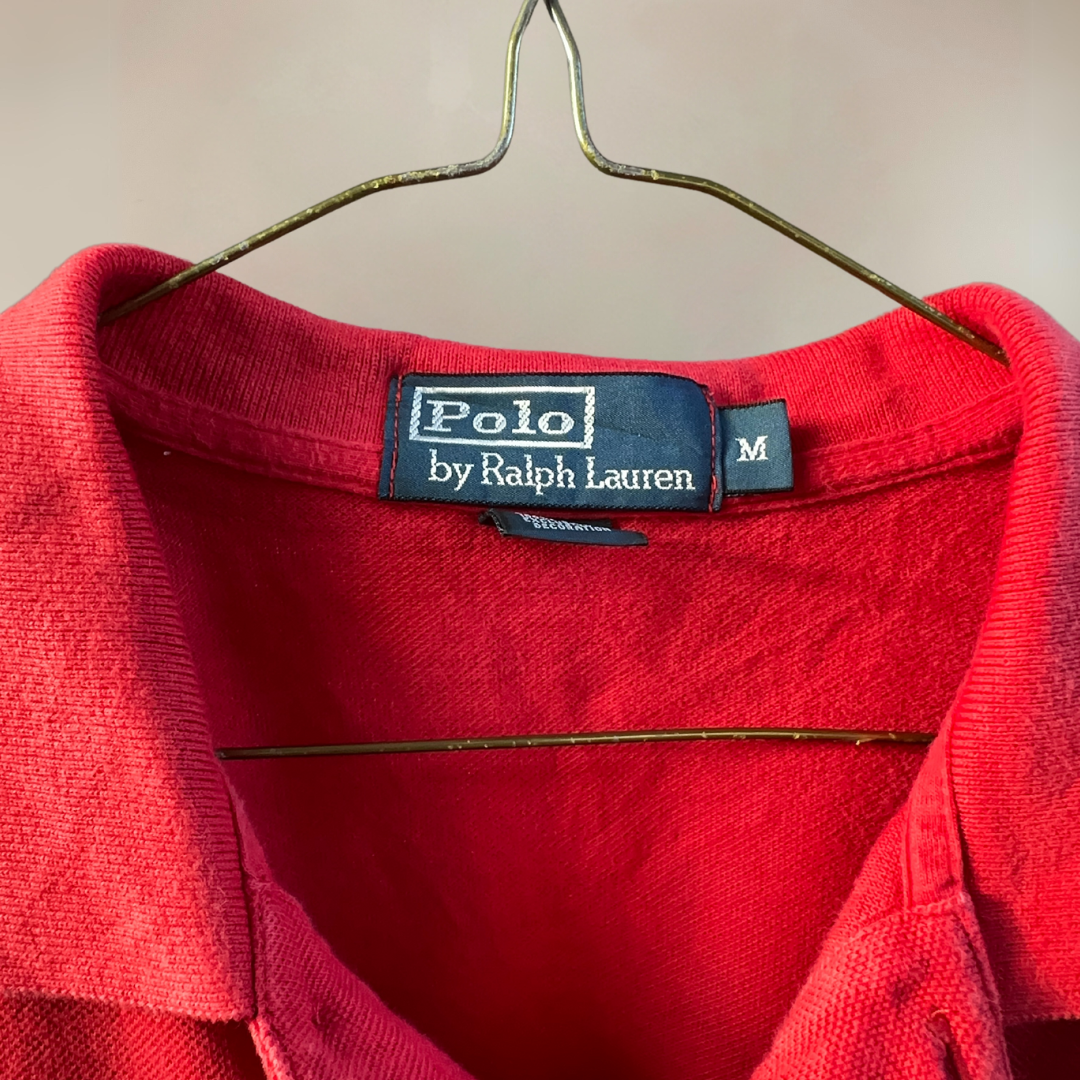 Ralph Lauren Red Mens Polo Shirt Size M