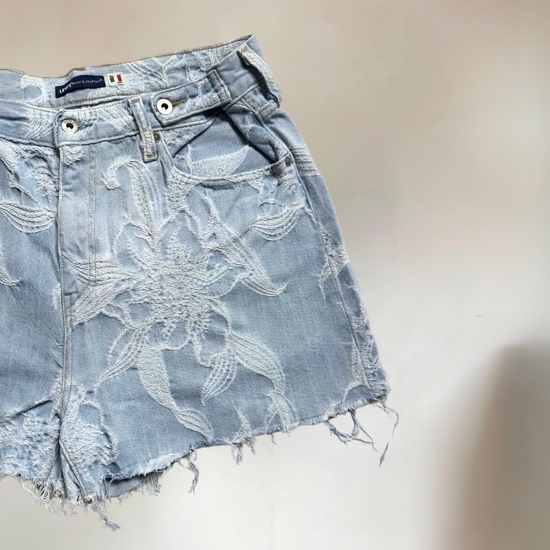 Levi's Denim Women's Floral Shorts UK14