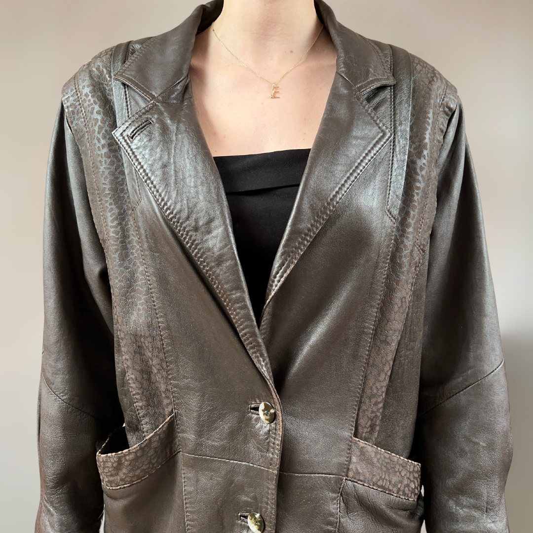 Dark Brown Leather Jacket