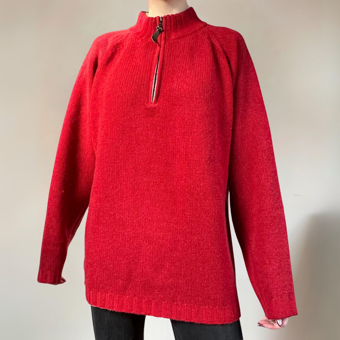 Think Pink Cosy Half Zip Jumper UK16