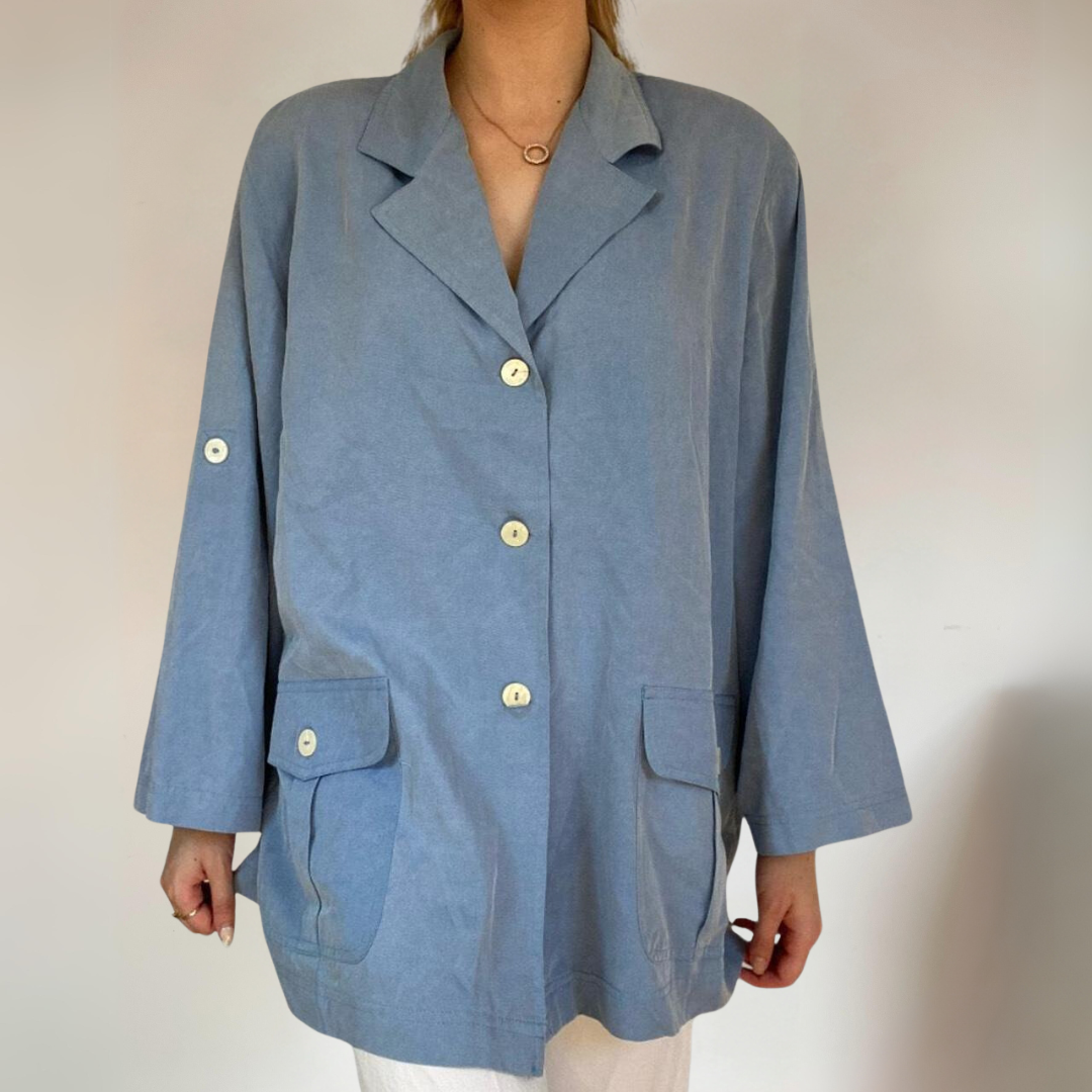 Blue Oversized Shirt