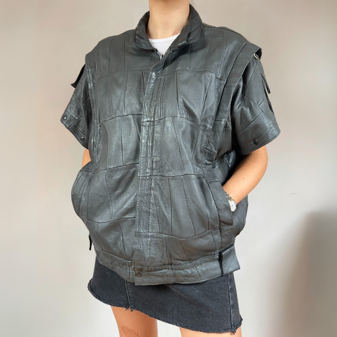 Leather Waistcoat Jacket