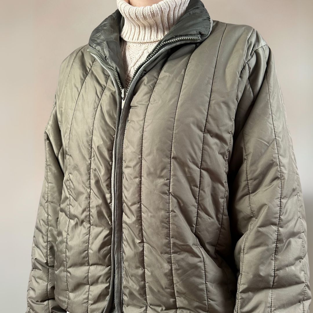 Diesel Reversible Khaki Bomber Jacket UK14