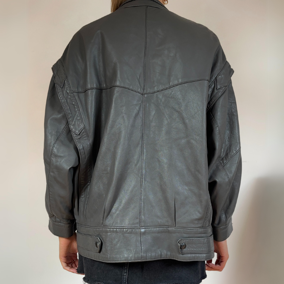 Grey Bomber Jacket
