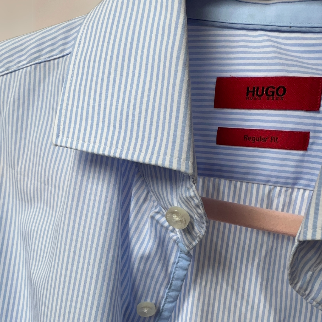 Hugo Boss Striped Mens Shirt Size M