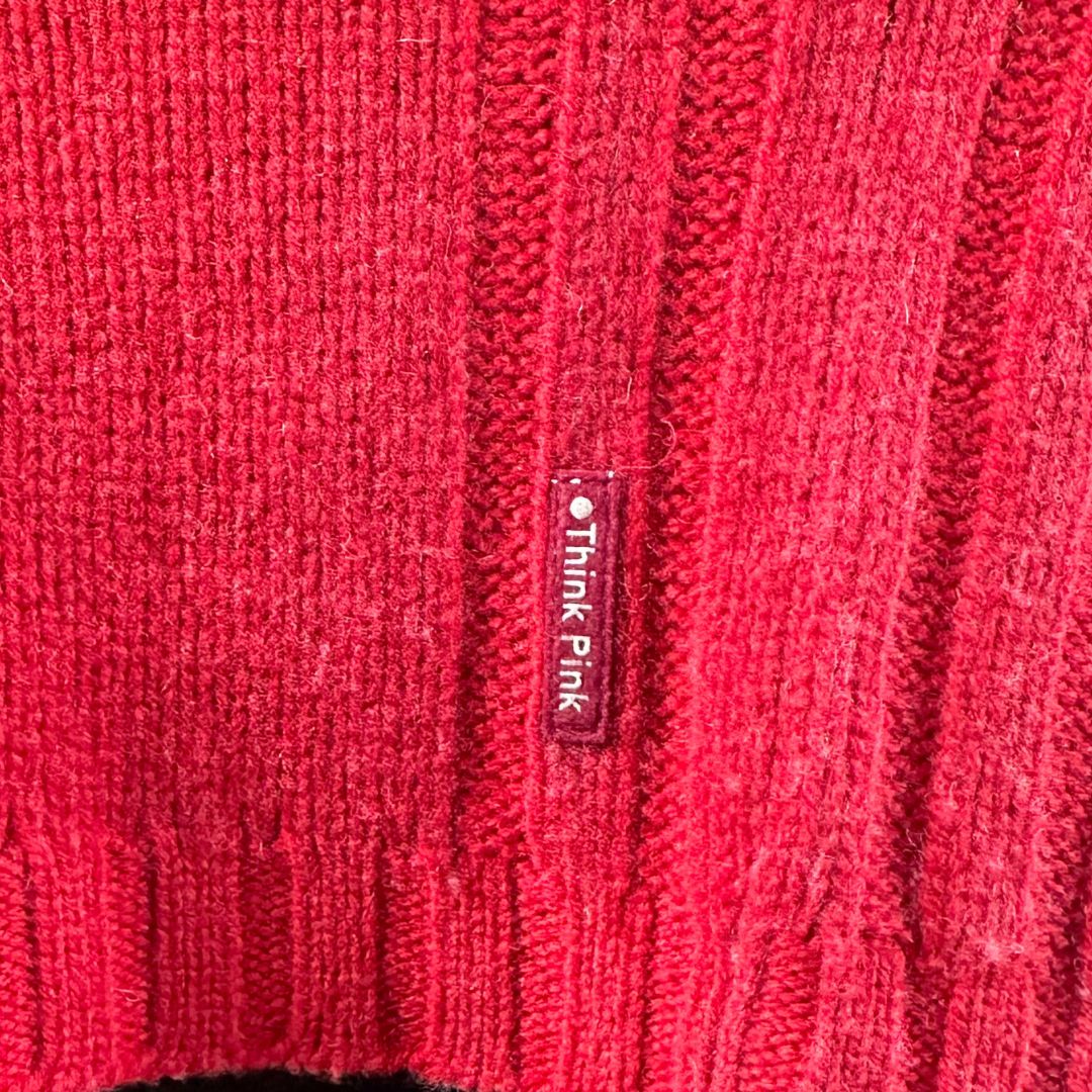 Think Pink Cosy Half Zip Jumper UK16
