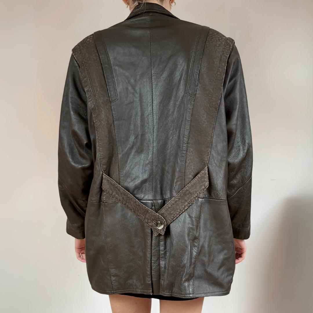 Dark Brown Leather Jacket