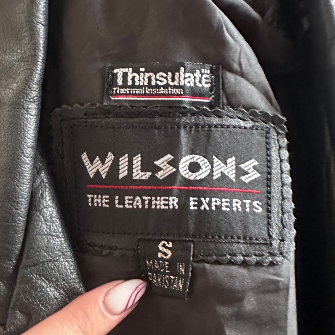 90s Vintage Leather Jacket UK10