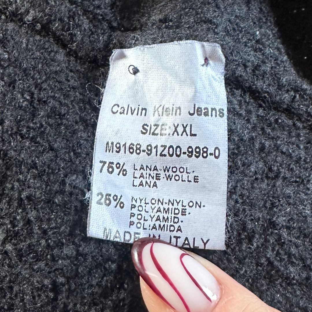 Calvin Klein Black Half Zip UK8
