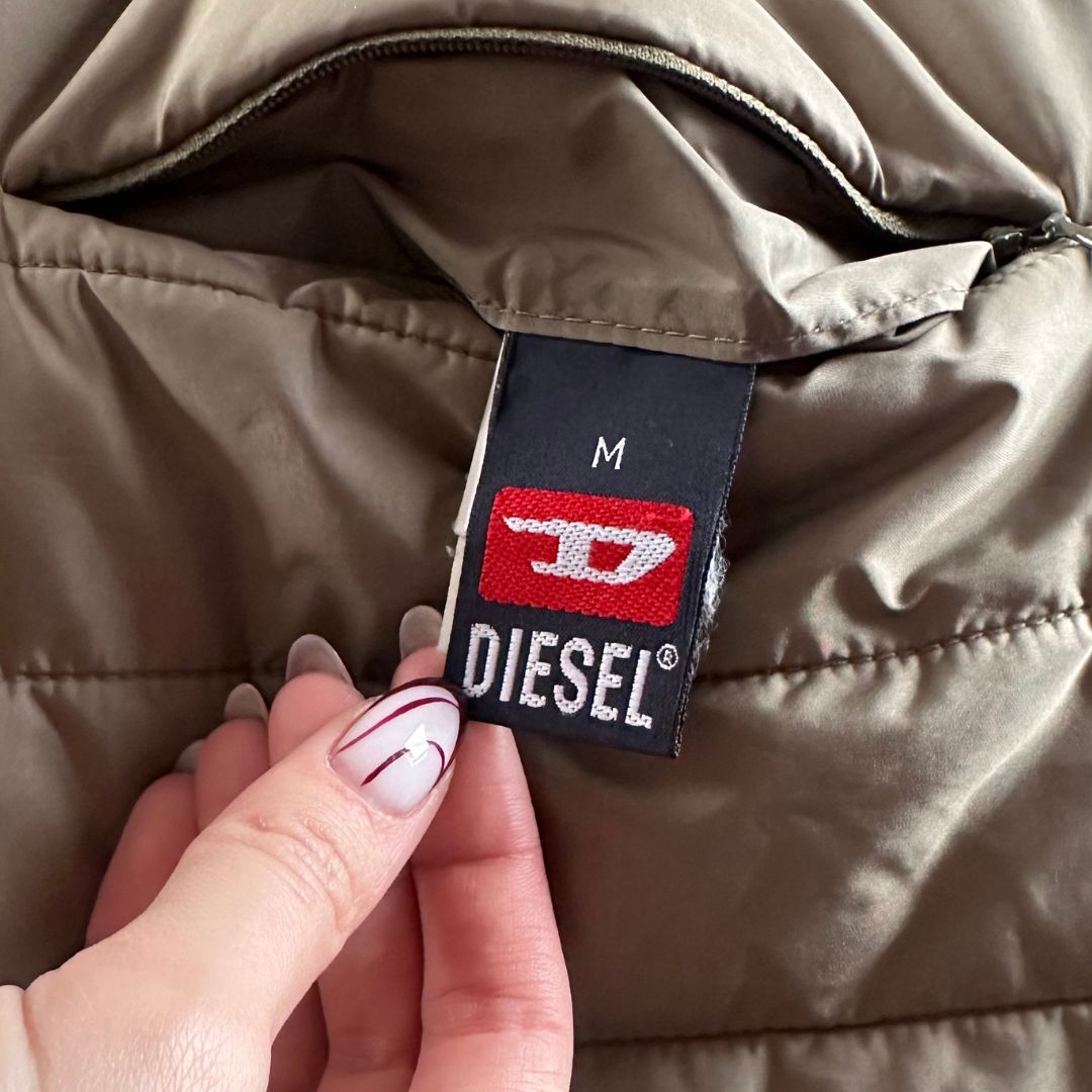 Diesel Reversible Khaki Bomber Jacket UK14