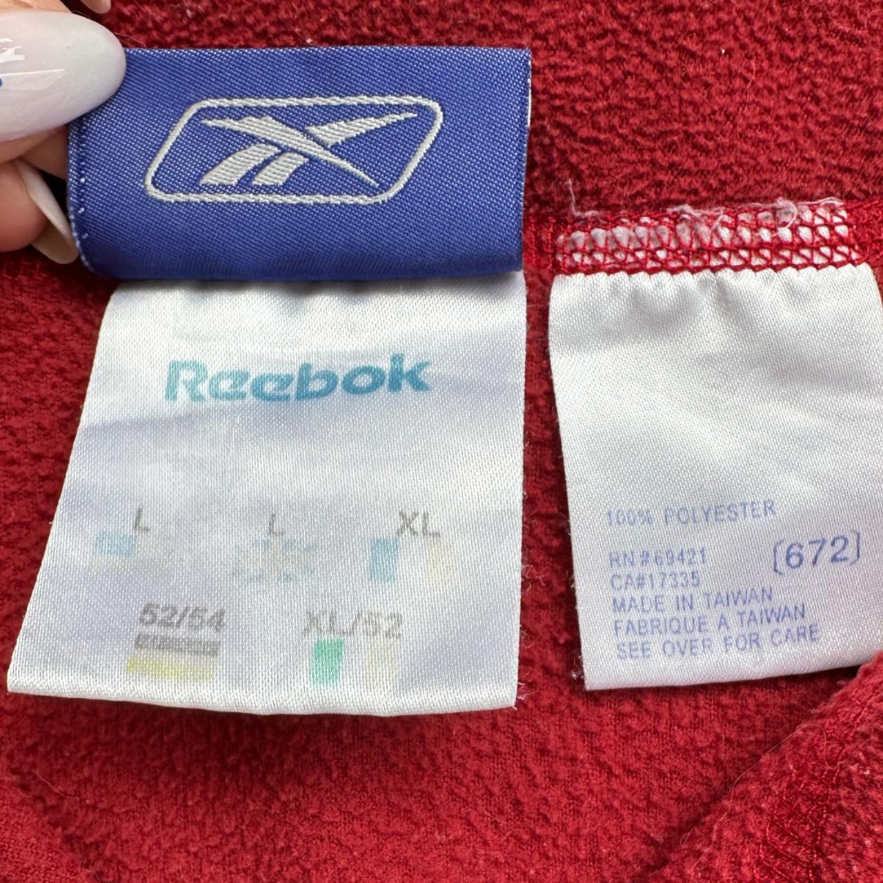 90s Reebok Half Zip Fleece Size L