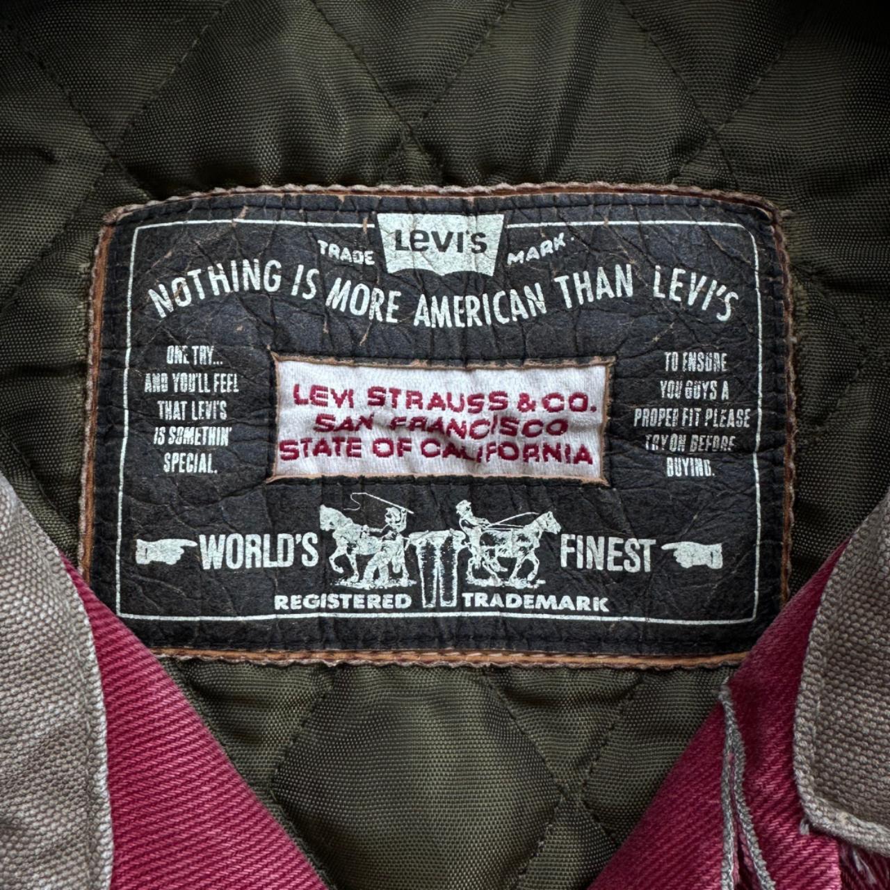 90s Red Levis Vintage Denim Jacket Size XL