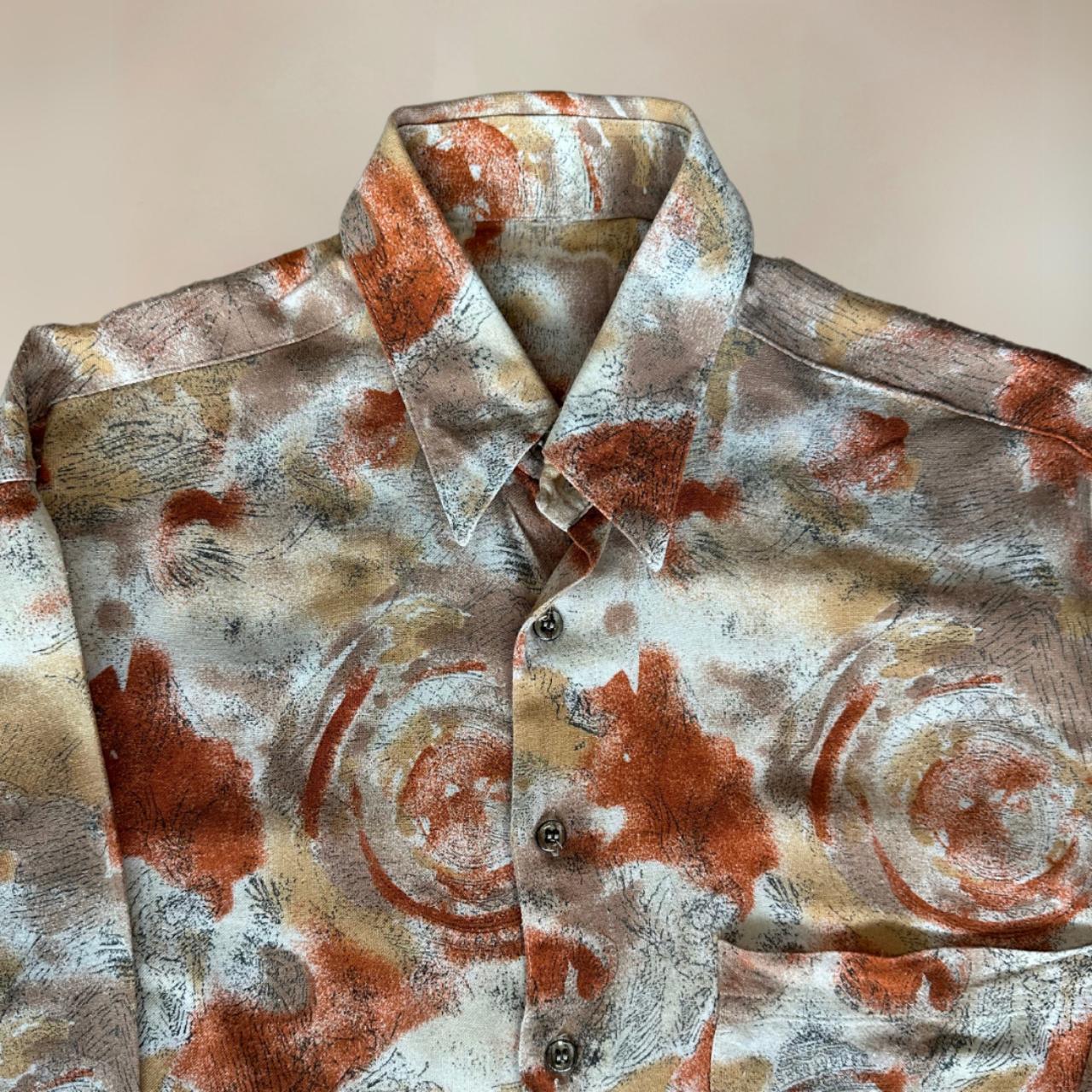 70s Vintage Mens Shirt Size M