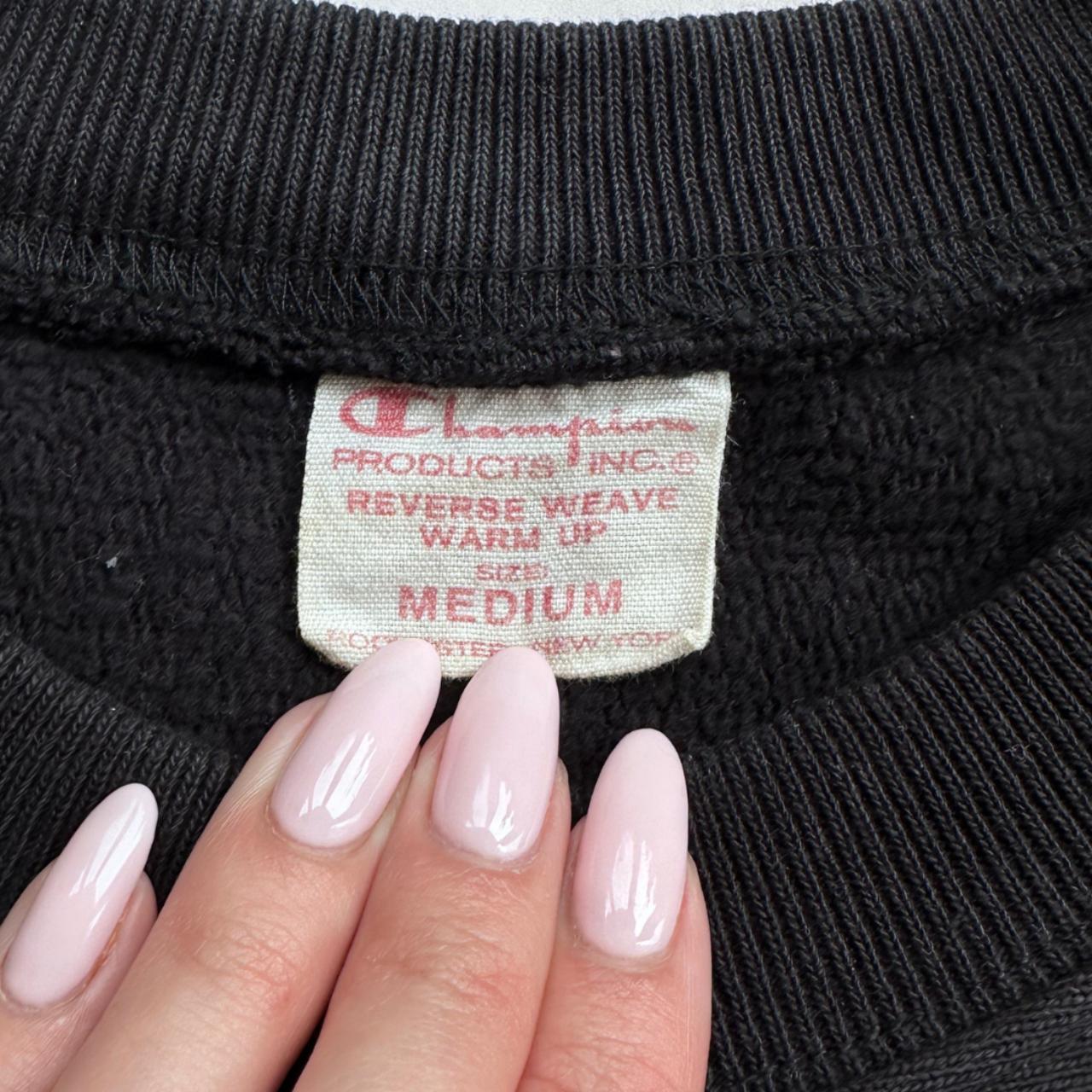 70s Champion Black Sweatshirt Size M