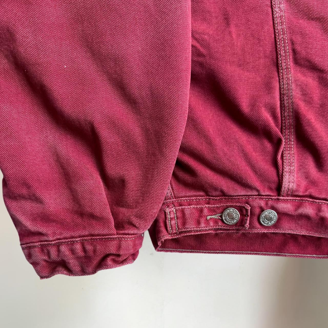 90s Red Levis Vintage Denim Jacket Size XL