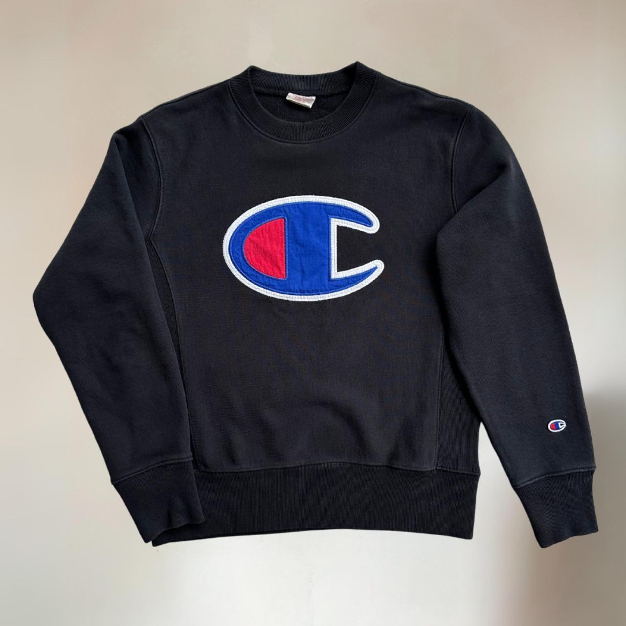 70s Champion Black Sweatshirt Size M