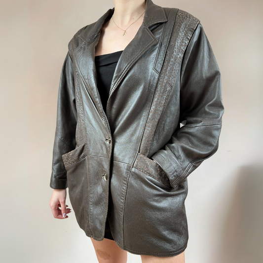 Dark Brown Leather Jacket