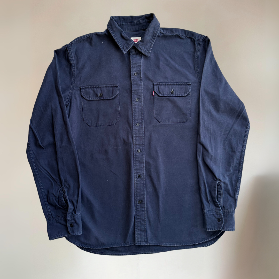 Levis Denim Shirt Mens Size L