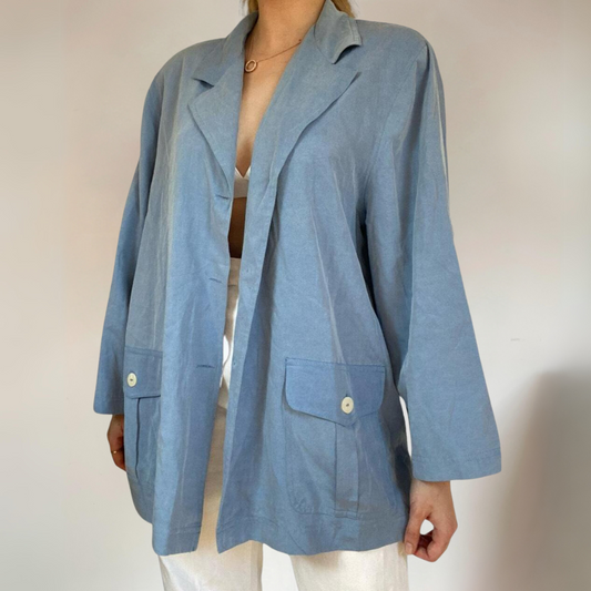 Blue Oversized Shirt