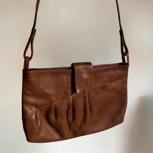 Brown Italian Vintage Leather Handbag