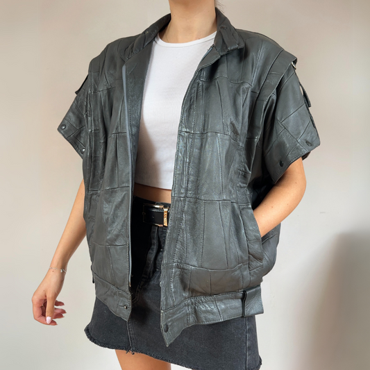 Leather Waistcoat Jacket