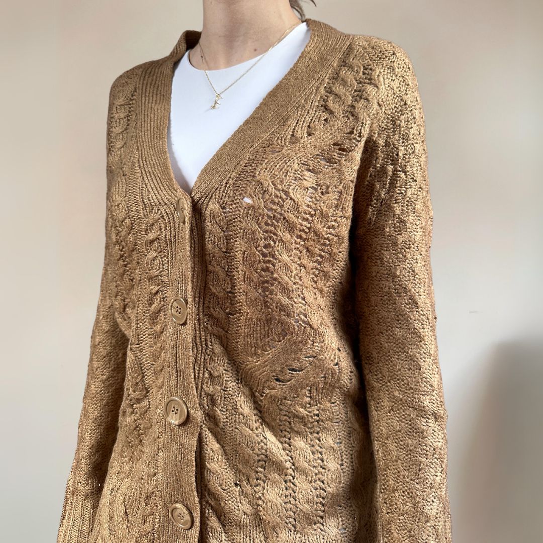 Caramel Cardigan UK12