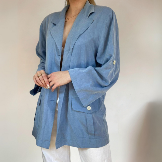 Blue Oversized Shirt