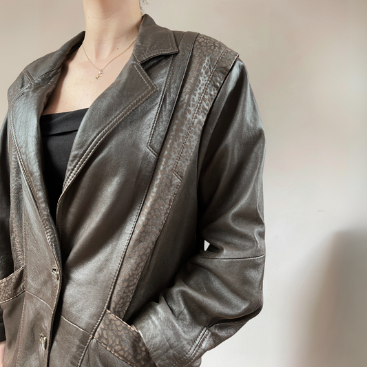 Dark Brown Leather Jacket