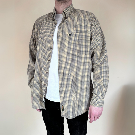 Timberland Plaid Mens Shirt Size XL