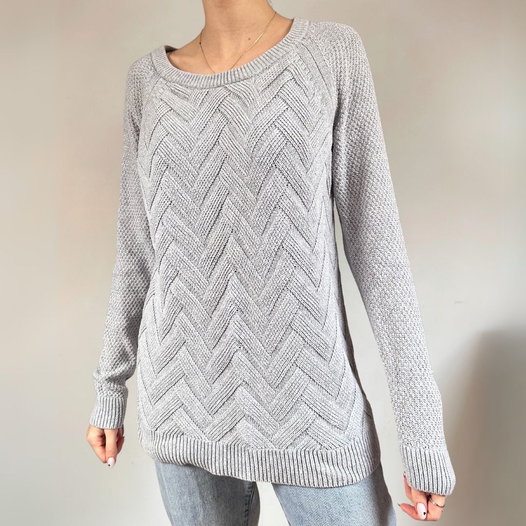 Grey Knit Jumper UK12