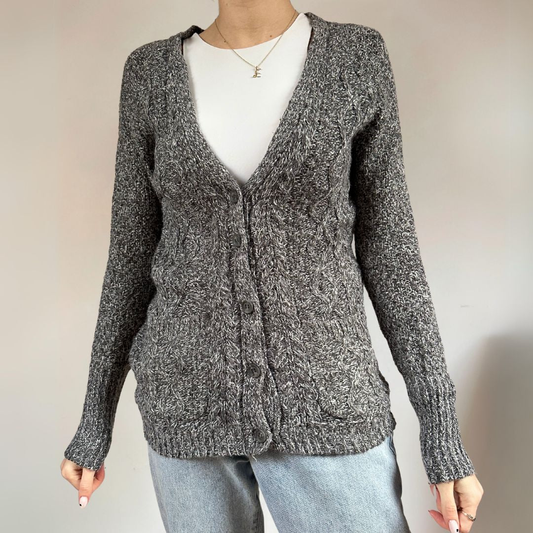 Aeropostale Grey Cardigan UK8