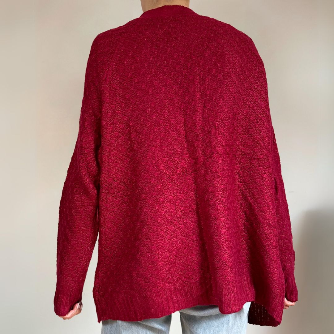 Fuschia Cardigan UK16