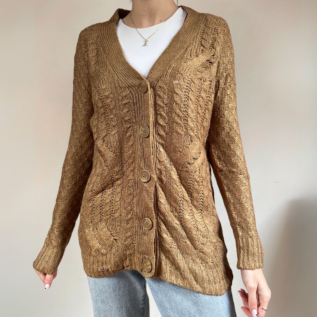 Caramel Cardigan UK12