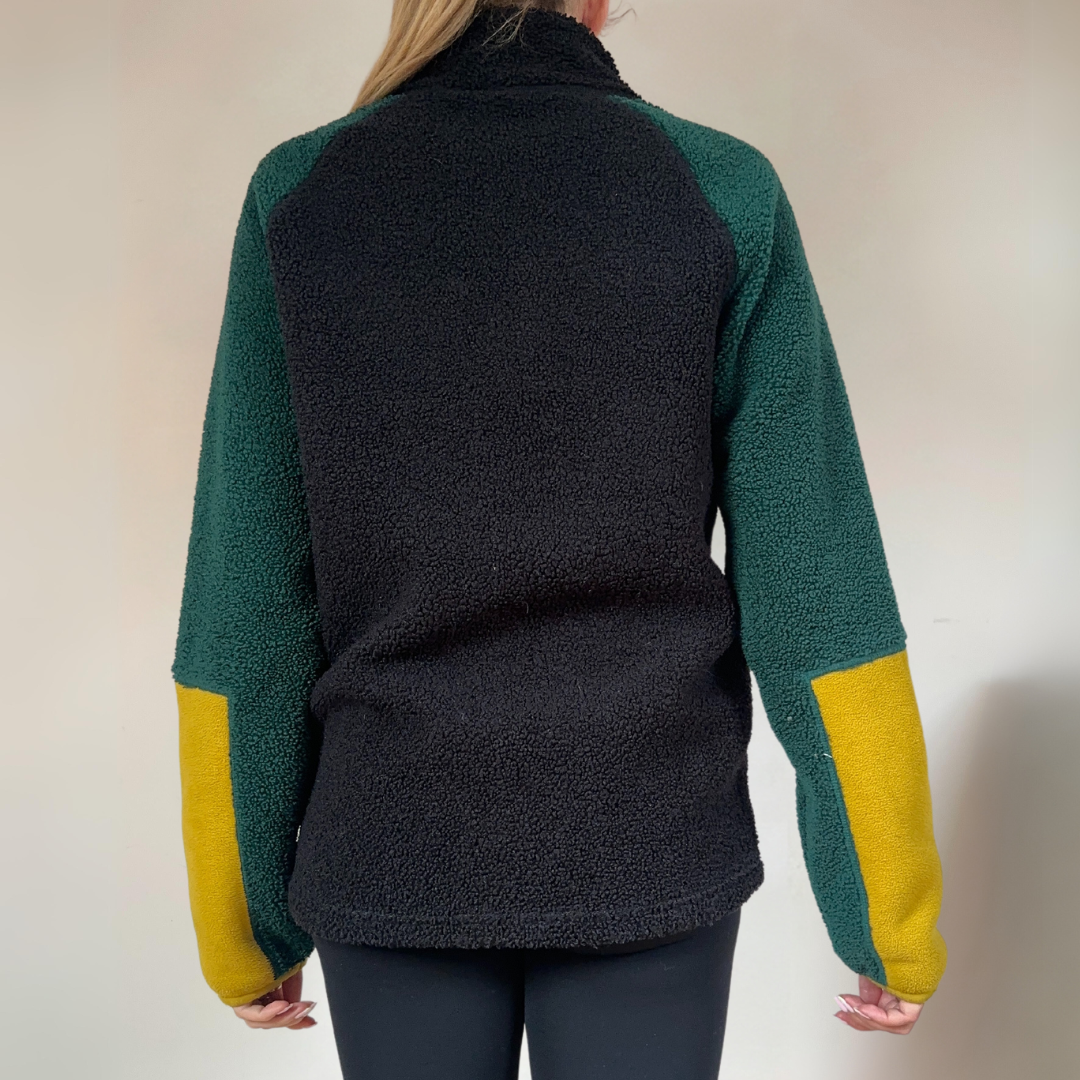 Black, Yellow & Green Funky Fleece Mens Size M