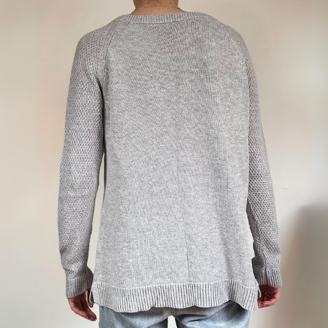 Grey Knit Jumper UK12