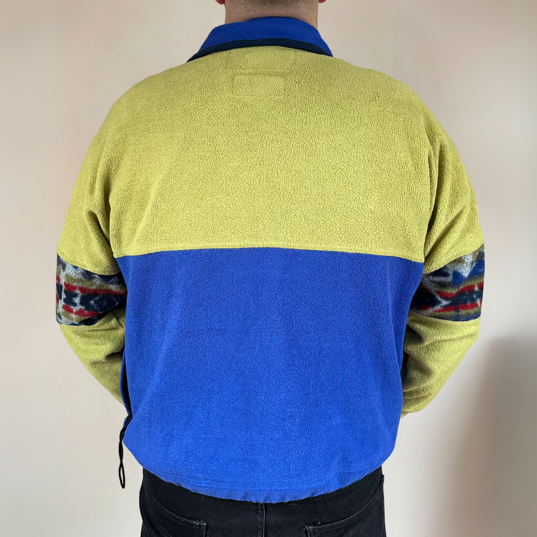 Lime & Blue Mens 90s Fleece Size L