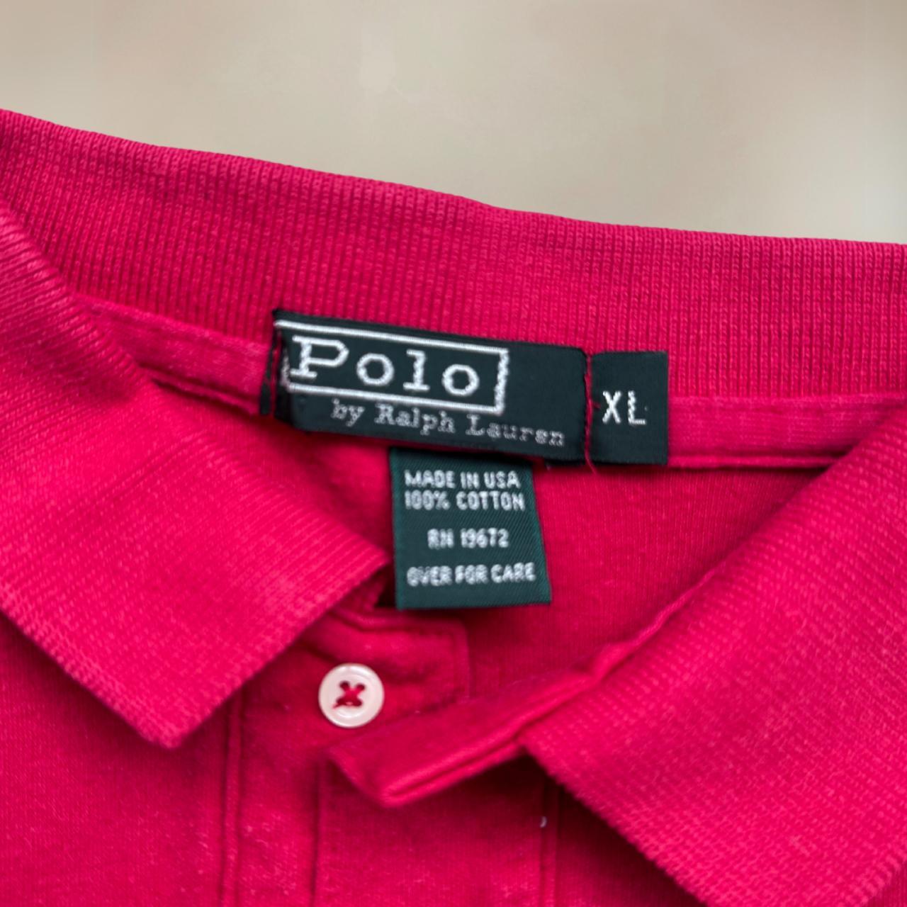 Ralph Lauren Red Polo T-Shirt Size UK8