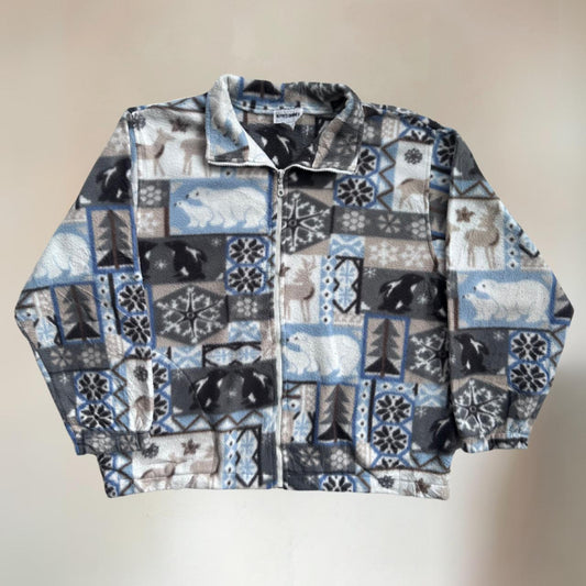 Funky Vintage Fleece Size L