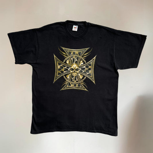 Black Gothic Biker T-Shirt