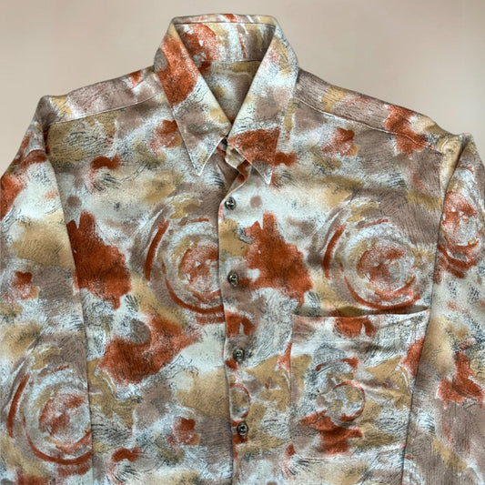 70s Vintage Mens Shirt Size M