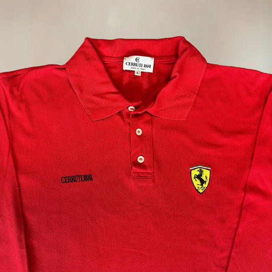 Cerruti 1881 Men's Rare Ferrari Polo Shirt Size M