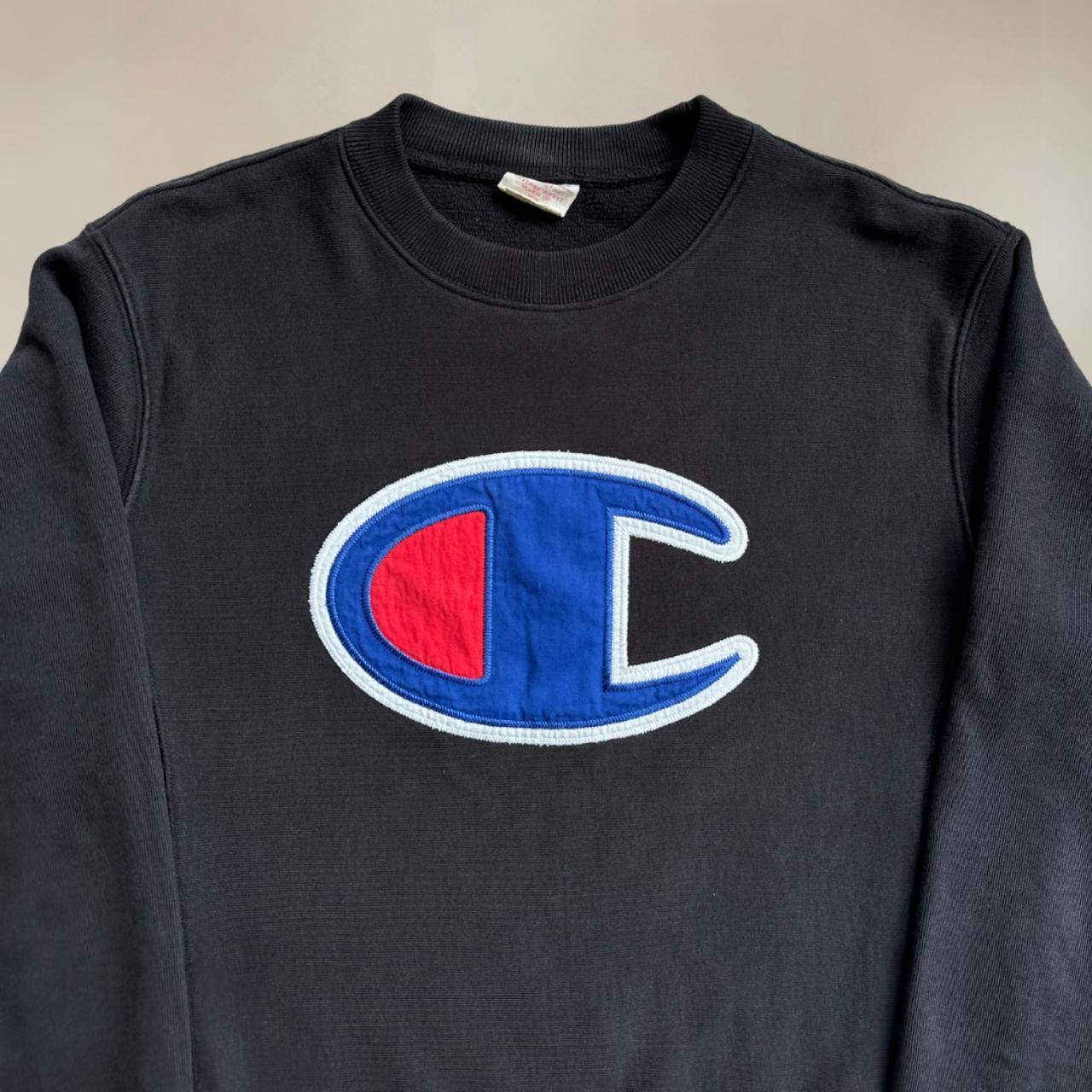 70s Champion Black Sweatshirt Size M