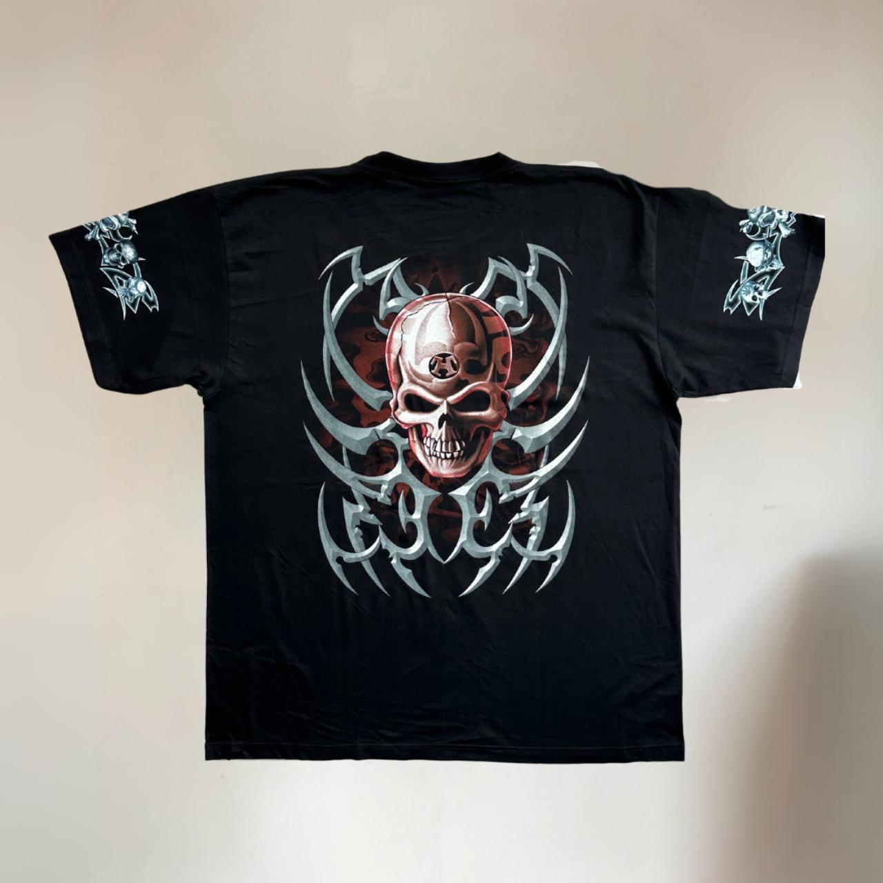 Black Gothic Biker T-Shirt