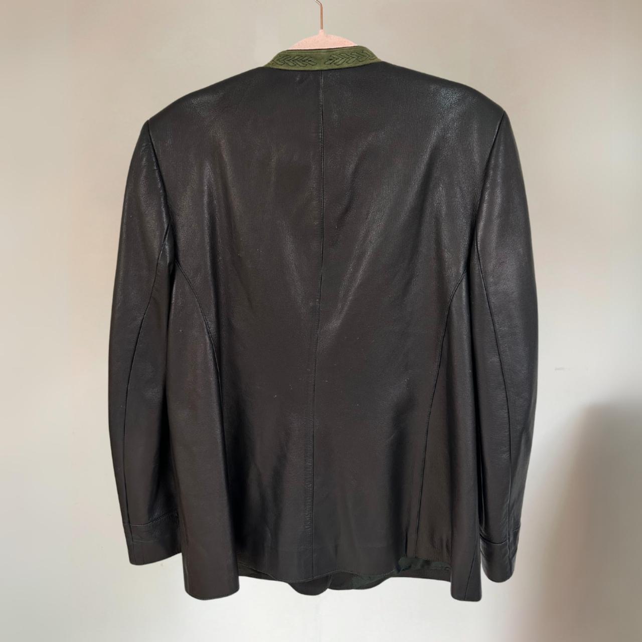 German Vintage Leather Jacket Size UK10